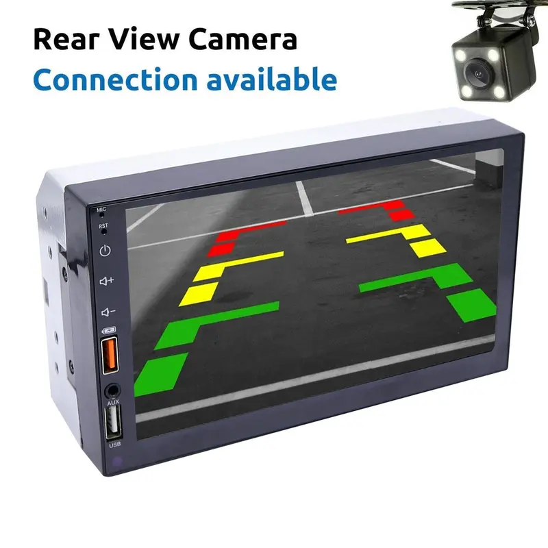 7 Inci Head Unit 7020 Universal 2 Din Mobil Audio Player Layar Sentuh Stereo Mobil MP5 Player Bluetooth Touchscreen Mobil MP5 Multimedia Player Layar Sentuh Stereo HD Dengan TV Dukungan Bluetooth Radio FM/USB/Kartu TF Fungsi Car 5