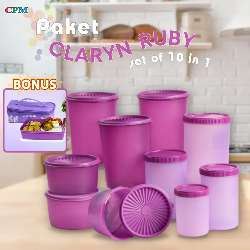 NiapsyXCPM paket toples lebaran claryn ruby set 10 in 1 ( ruby 1 set ,claryn s 3 claryn m 3 dan gratis lunch fit ) 5