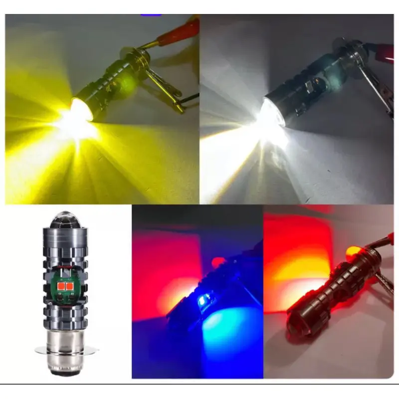 Lampu Utama Depan Motor Bebek Matic H6 Laser D3 Cahaya Dekat Putih Jauh Kuning Plus Senja Biru AC DC