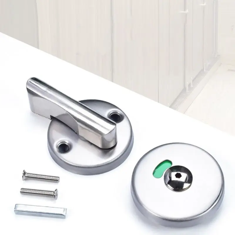 Khóa cửa chỉ báo, Khóa chốt cửa nhà vệ sinh công cộng, Bu lông khóa tham gia bị chiếm đóng, Phần cứng phòng tắm 2