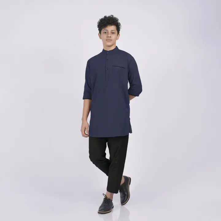 Koko Kurta Lengan 3/4/ Baju Muslim Pria QOMISHU RASHAD