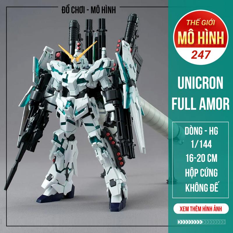 Gundam HG 1/144 Unicorn Full amor Mô hình nhựa lắp ráp