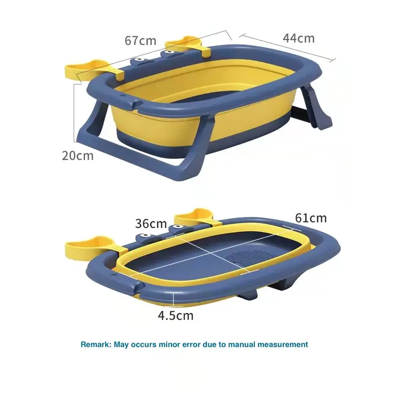 Bak Mandi Bayi Lipat Foldable Silicone / Portable Tempat Mandi Bayi 3