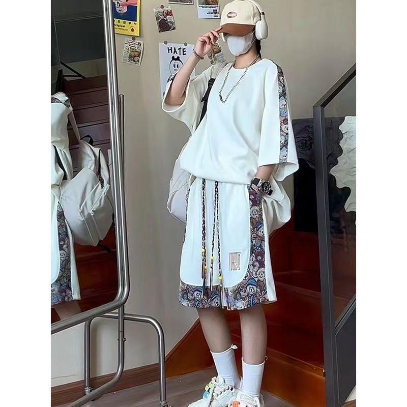 Bộ Đồ Cặp Đôi, Phong Cách Mùa Hè Hàn Quốc, Dopamine Nam, Thể Thao Đi Chơi, Cổ Điển Trung Quốc, Thoáng Khí Và Rộng Rãi, Khâu Thời Trang, Bộ Đồ Hai Mảnh, Mỹ Thường Ngày Nhỏ Xu Hướng Mới, Dễ Phối Đồ, Thời Trang 3