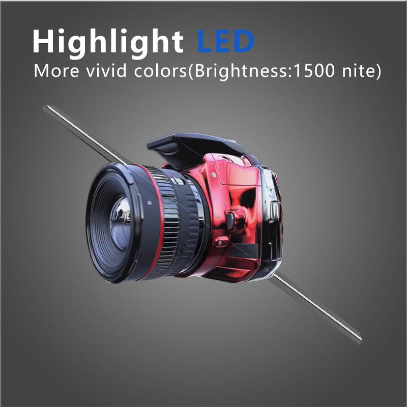 42CM 384Pcs WIFI hologram 3d fan projector Advertise Imaging Logo Light holographic led fan Party Decoration Advertising Display