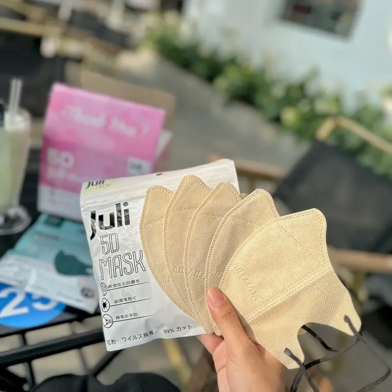 [ Thùng 200 chiếc ] Khẩu trang Juli Mask 5D 7 màu, 3 lớp, 99% bảo vệ, Việt Nam Phụ Kiện Voi 7