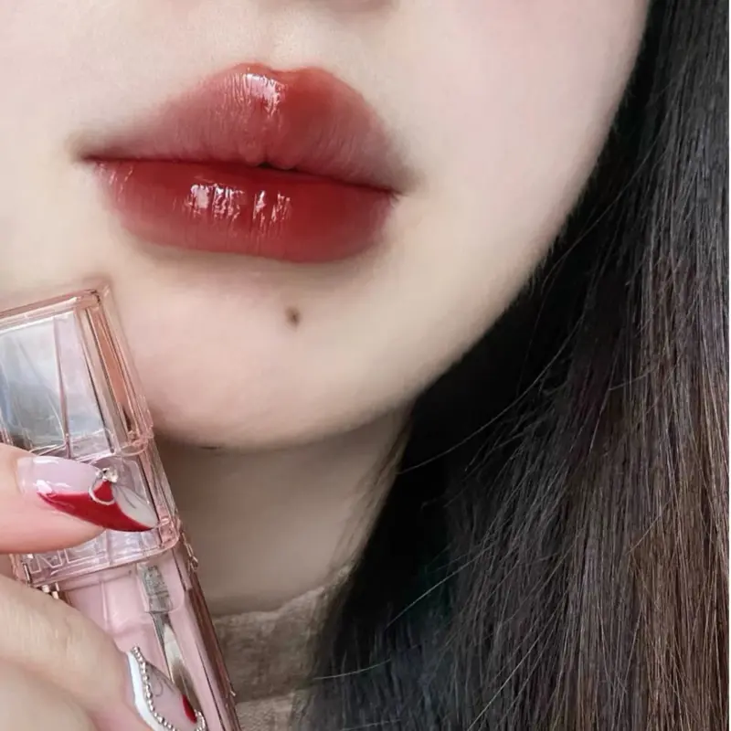 Son Bóng Lì Make Mine Thạch Nước Thủy Tinh Trang Điểm Son Môi Nữ Women Cosmetic Mỹ Phẩm 8