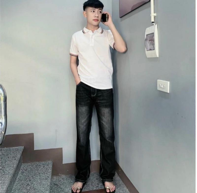 Quần jean nam ống xuông boy phố fom chuẩn chất bò dày dặn co giãn mẫu mới cao cấp hót trend_Shop Bích9999 Menswear Pants