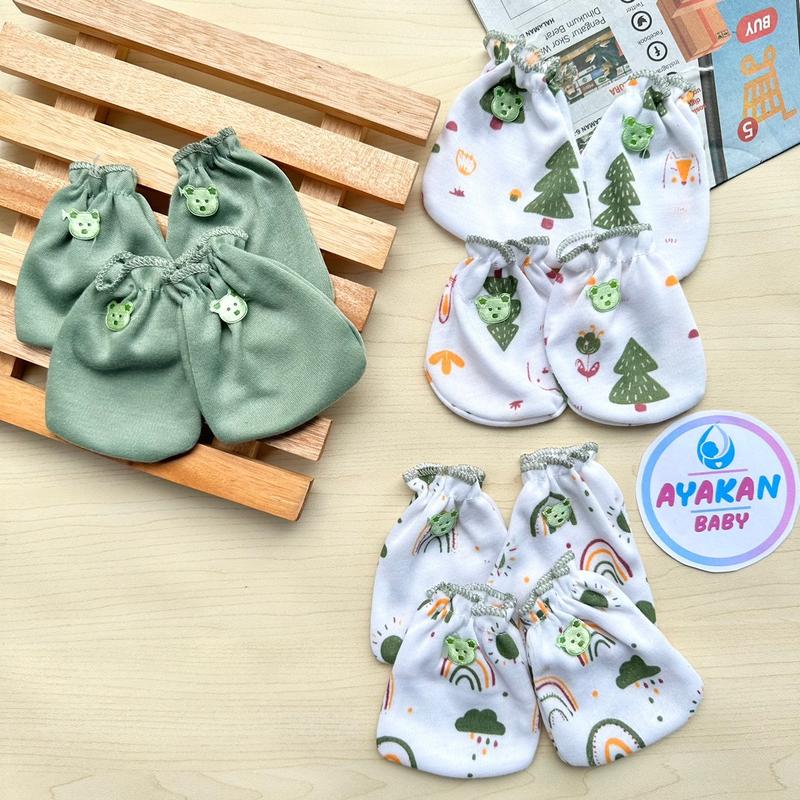 AYAKAN BABY - 3 PCS Sartaki Bayi Baru lahir newborn Series Sage Green 0