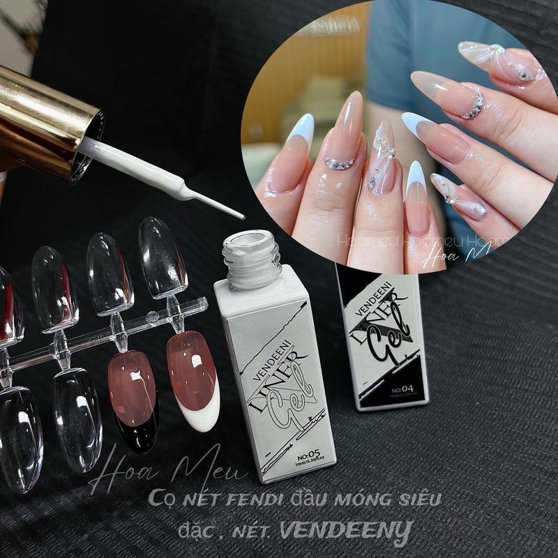  Cọ nét 2 màu Đen - Trắng cao cấp VENDEENY 