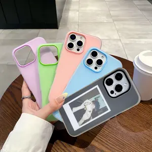 Jelly Color 2 IN 1 Pastel Silicone Case Untuk Redmi 15C 15 Note 14 13 Pro 12 11 10 9 14C 13X 13C A5 A3 A1 11S 12C 10C Poco C85 C71 C75 C65 M6 X6 X5 X3 Macaron Softcase Casing Hp FYP