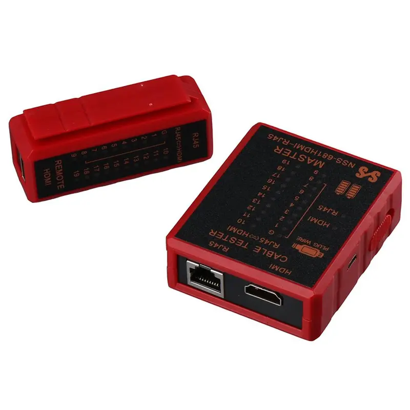 Máy Kiểm Tra Cáp Mạng, Độ Nét Cao, Chạy Bằng Pin, Máy Kiểm Tra Dây HDMI Bằng Nhựa, Máy Dò Cáp Mạng LAN, Tương Thích RJ11 / RJ12 / RJ45 0