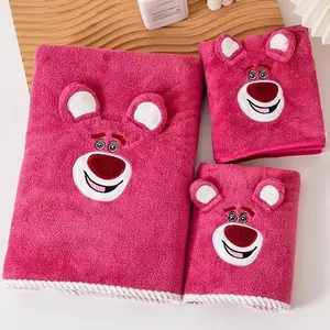 Handuk Lotso Handuk Mandi Handuk Wajah Handuk Kepala 70x140cm 35x75cm Bahan Microfiber