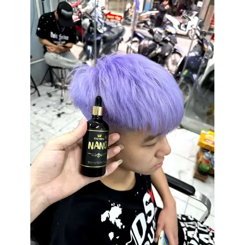 100ml Tinh chất khử vàng NaNo cao cấp, khử vàng cho nền tóc tấy, khử vàng cho nền tóc bị trôi nền. Nhuộm Tóc Đổi Màu Tóc 7