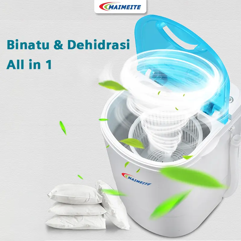 MAIMEITE Mini Washing Machine Mesin Cuci Mini Hemet Energi 4.5KG 5