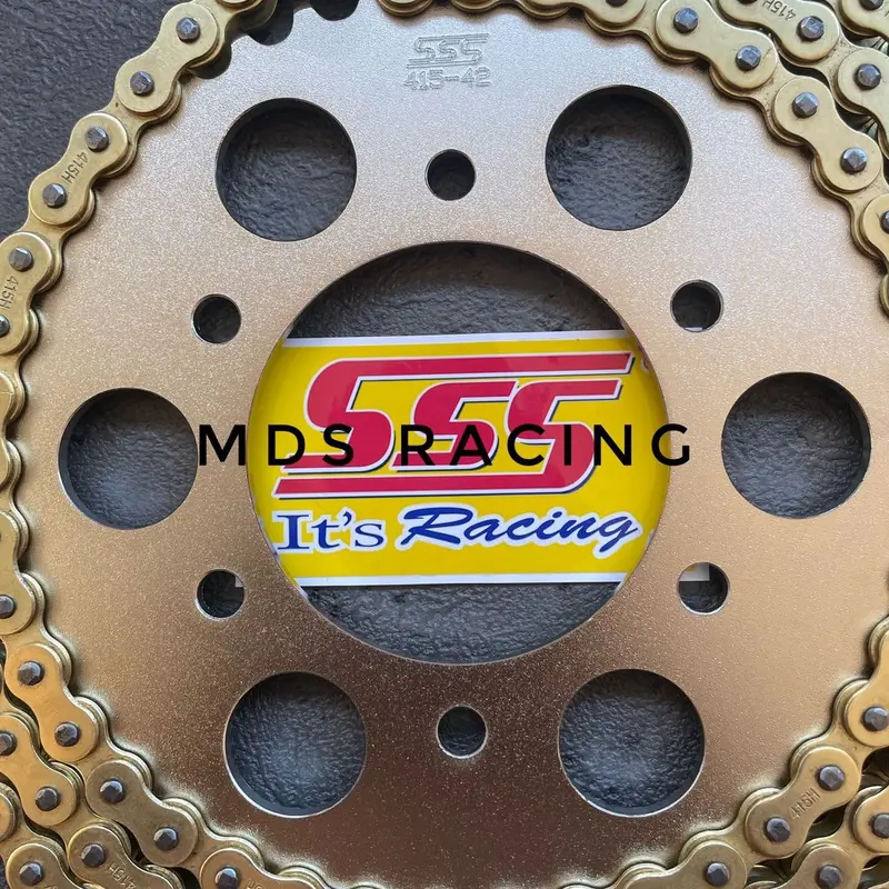 Gear Set Gir Set SSS 415 428 Ninja150R, Ninja RR, Ninja SS, Ninja S, Plus Rantai Gold polos Highquality (Bukan SSS) 4