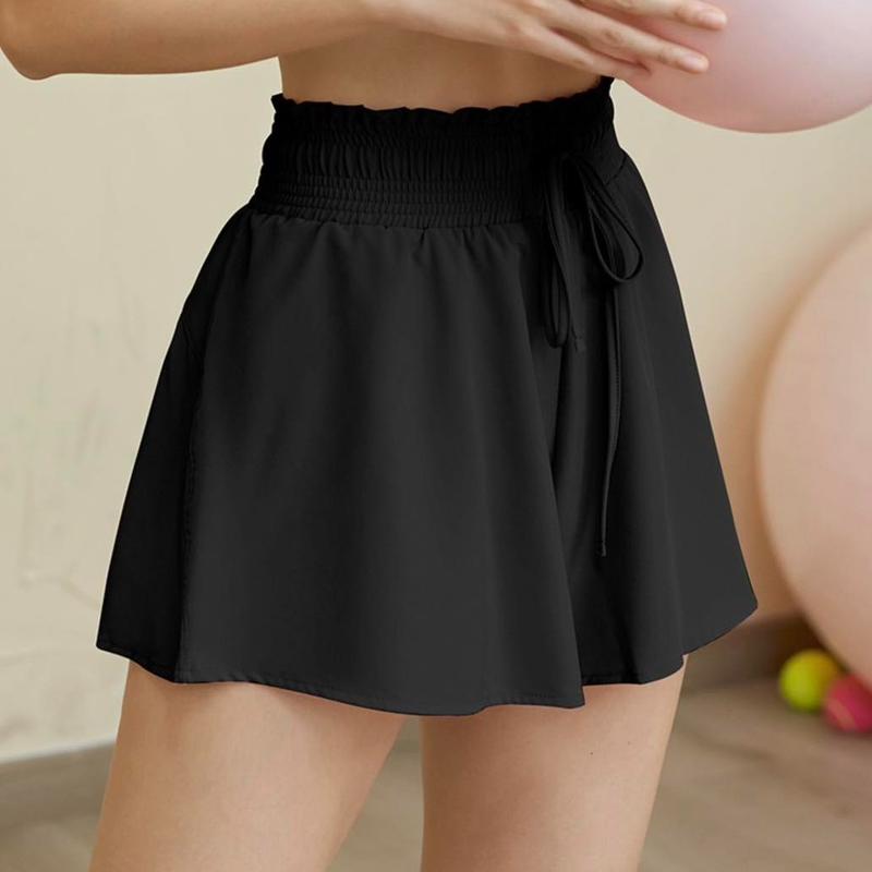 quần dùi nữ hai lớp phom dáng thể thao gym yoga aerobic