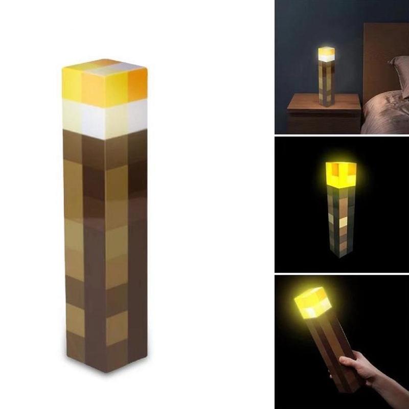 Product Introduction of Đèn pin LED Minecraft, Có Thể Sạc Lại, Đèn có độ sáng cao, Cầm Tay hoặc gắn trên tường, N4X5 23