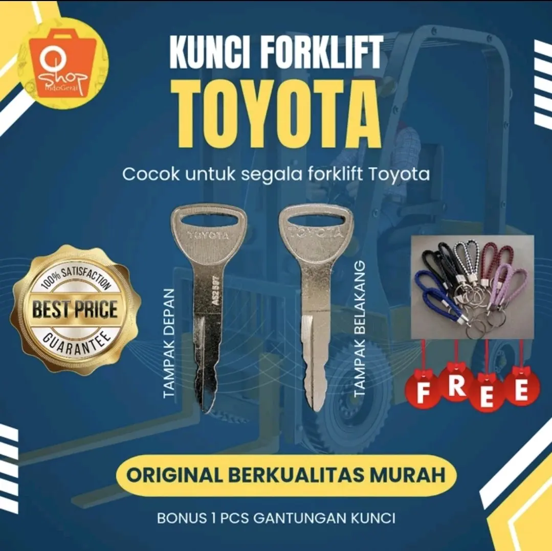 Kunci Kontak / Stater Toyota Forklift Baru Ori