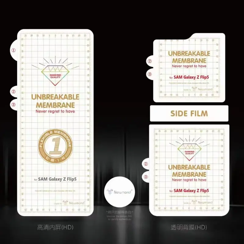 Bảo Vệ Màn Hình Bao Phủ Toàn Bộ Mềm, Dành Cho Samsung Galaxy Z Flip 5 Và Z Flip3, Phim Hydrogel Trước Và Sau Linh Hoạt, Tương Thích Với Samsung Z Flip2 Và Z Flip1, 6 Trong 1 Phone Phụ Kiện Phone Phụ Kiện 7
