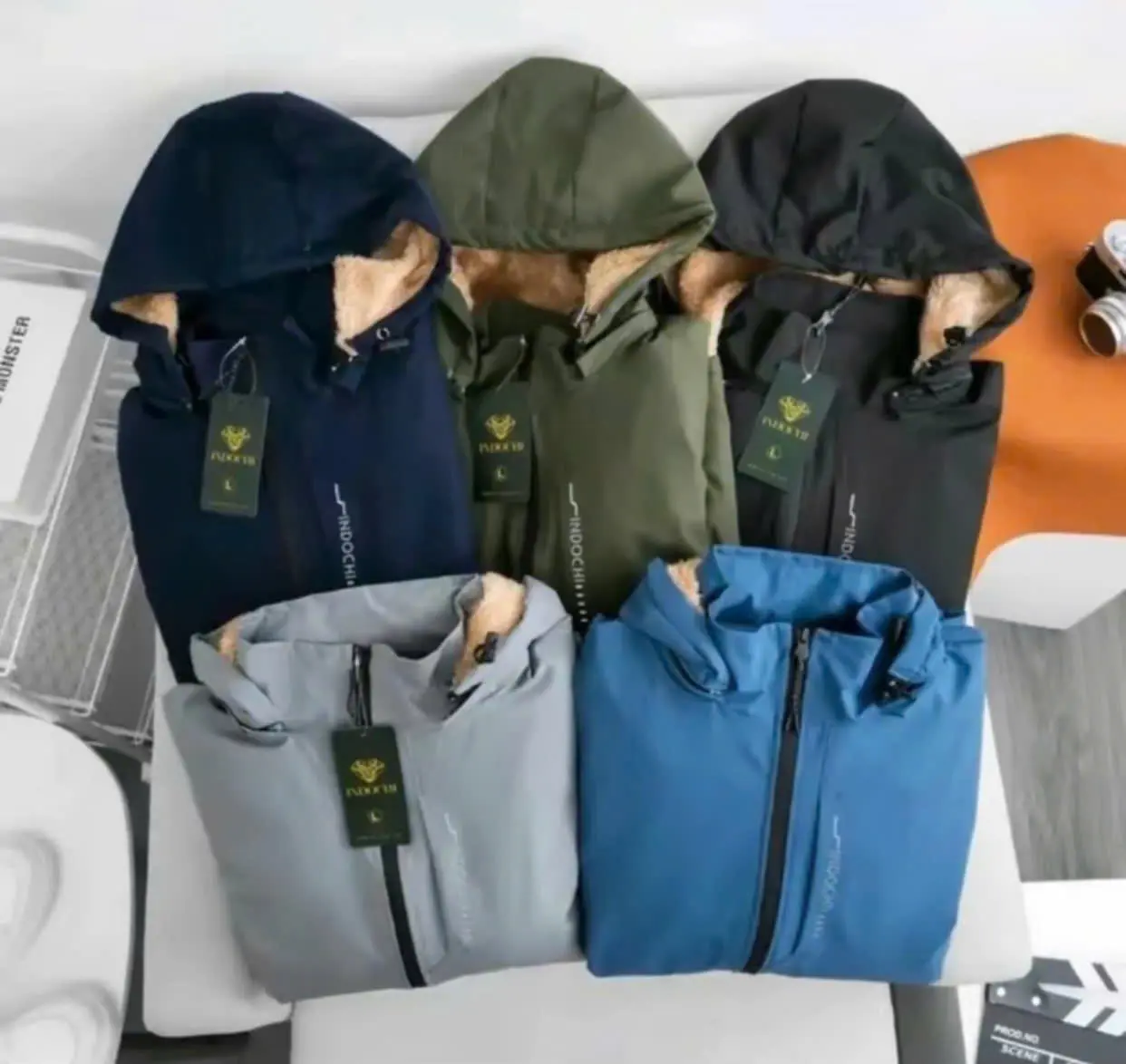 Áo khoác nam 2 lớp lót lông khoá ngực, áo gió tráng bạc lông nam 45-80kg Menswear Jacket