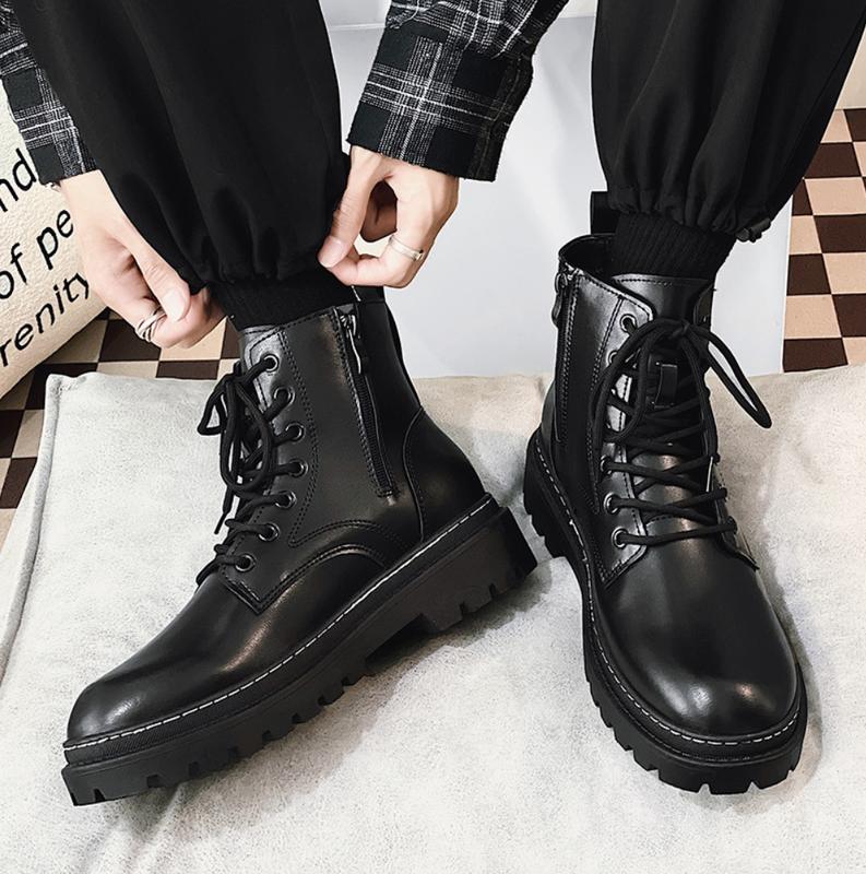 Combat boot zip AF06 bản đế tăng chiều cao 5 cm