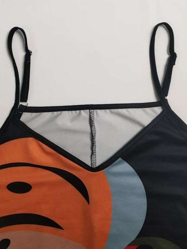 【Plus Size】 Cami Dress, Plus Casual Sleeveless Dress for Summer, Women's Plus Clothing for Daily Wear 3