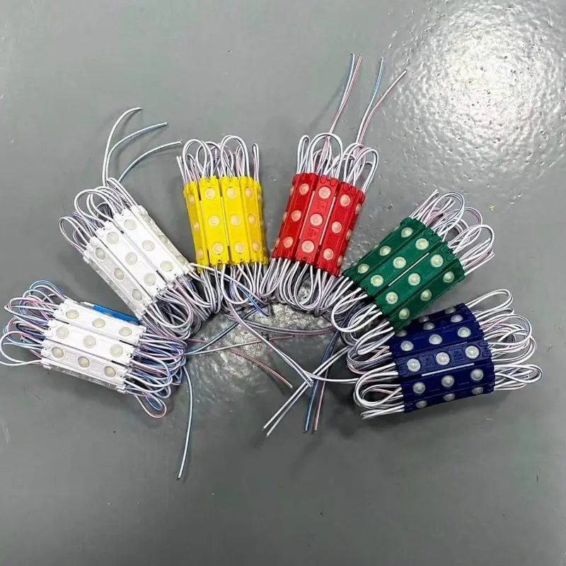 Cụm led hắt 3 bóng lồi JiYi các màu 12V 1