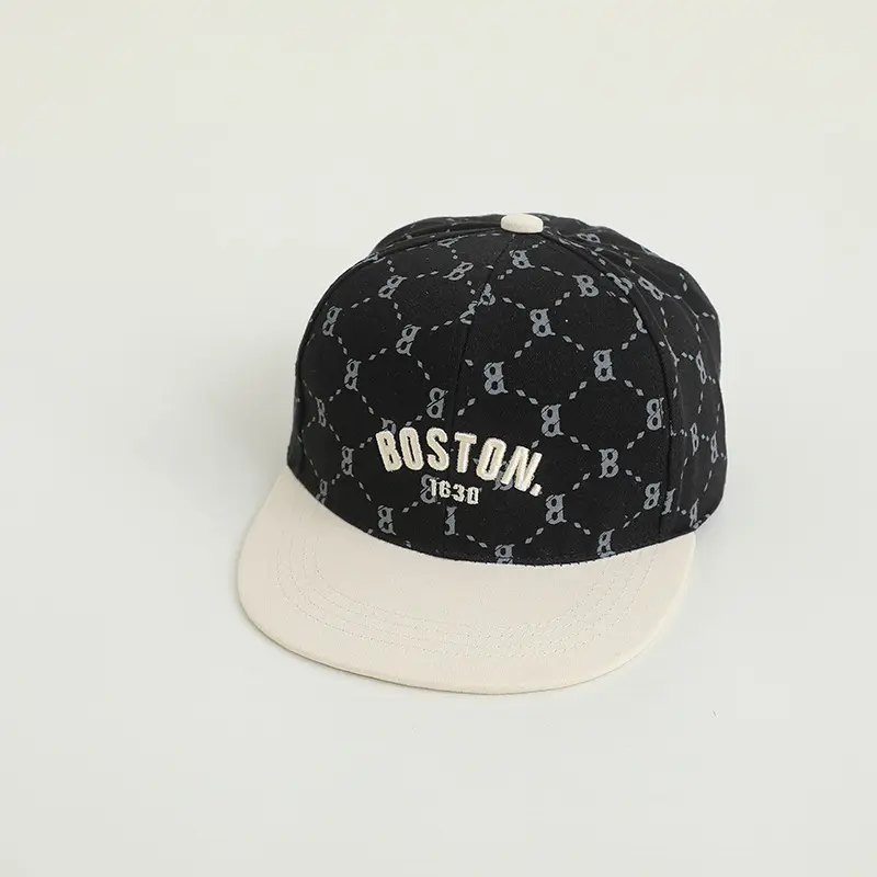 Mũ nón lưỡi trai snapback chữ Boston cho bé trai từ 3 - 8 tuổi SuKids SK47 3