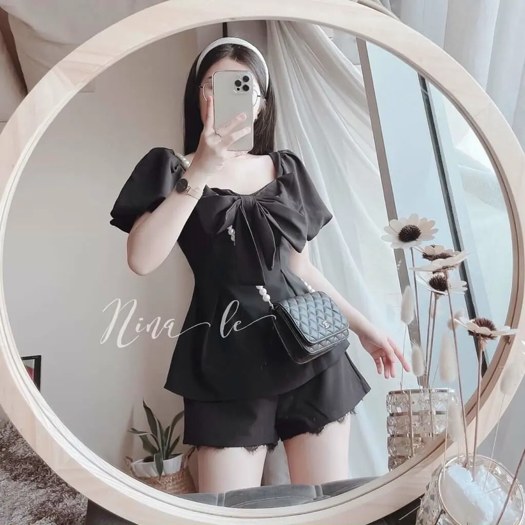 ( Đủ size 55-90ky) Sét bộ đi tiệc siêu xinh che bụng (SR326)