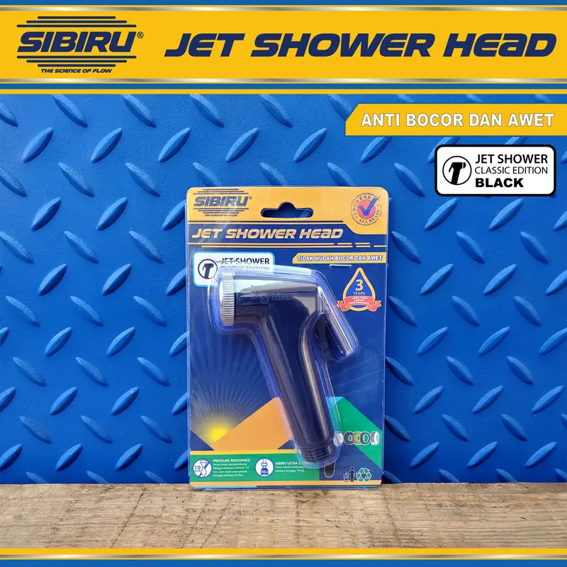 Kepala Jet Shower Bidet Head Cebok Semprotan Toilet Closet WC - Black 4