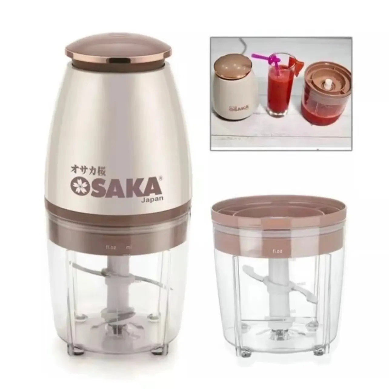 Máy xay đa năng osaka Nhật Bản - máy xay sinh tố, thịt cao cấp - lưỡi dao lớn không rỉ máy  xay