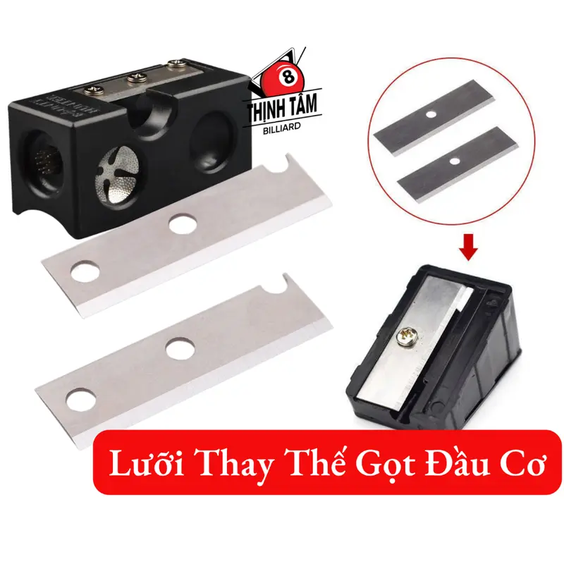 [THỊNH TÂM] Lưỡi Dao Gọt Đầu Cơ Bida Thay Thế Dụng Cụ Sửa 8in1 Bi-A [ Lưỡi Gọt ] 0