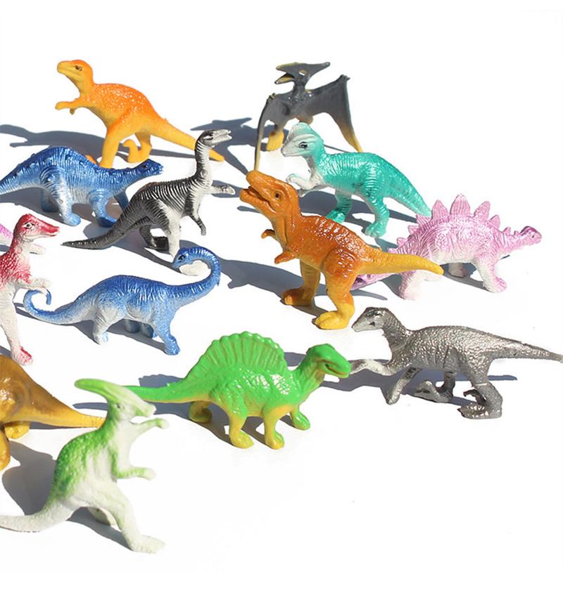 Product Introduction of 39pcs/lot Mini Dinosaur Model Children's Educational Toys Small Simulation Animal Figures kids Toys For Boy Gift 3