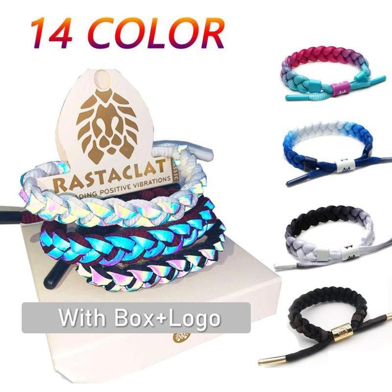 Dây Giày Sư Tử Nhỏ Rastaclat Dành Cho Nam Và Nữ Vòng Tay Có Hộp Đen Dây Đeo Tay Cặp Đôi Nhẹ Vòng Tay Phản Quang SL005