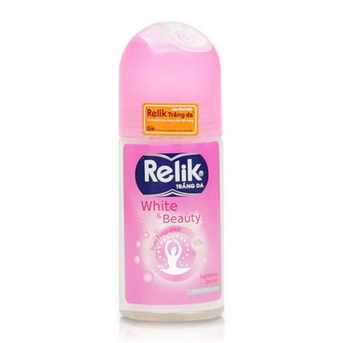 [CHAI LỚN 50ML ] Lăn khử mùi Relik White Beauty - Da Sáng Hồng Niềm Vui Mỗi Ngày