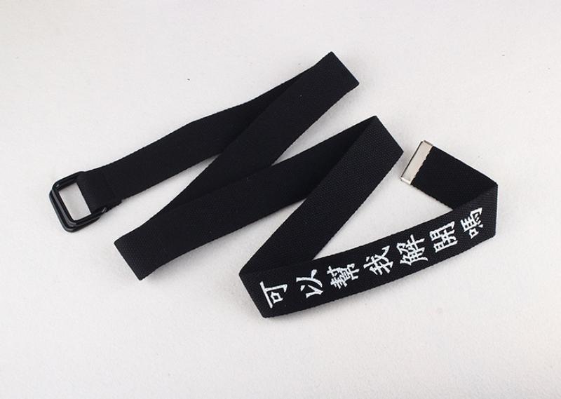 Product Introduction of Thắt Lưng Vải Bố, Khóa Vòng Đôi, Thiết Kế Cá Tính Hóa Văn Bản, Khóa Vòng Đôi, Hợp Xu hướng, Bạn Có Thể Giúp Tôi Mở Khóa Hoa Hổ 16