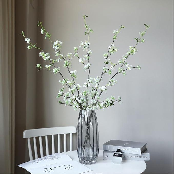  Cành Hoa Tuyết Mai Giả Hoa Mận Hoa Lê - Lụa Cao Cấp 100cm - Decor Decor Phòng 