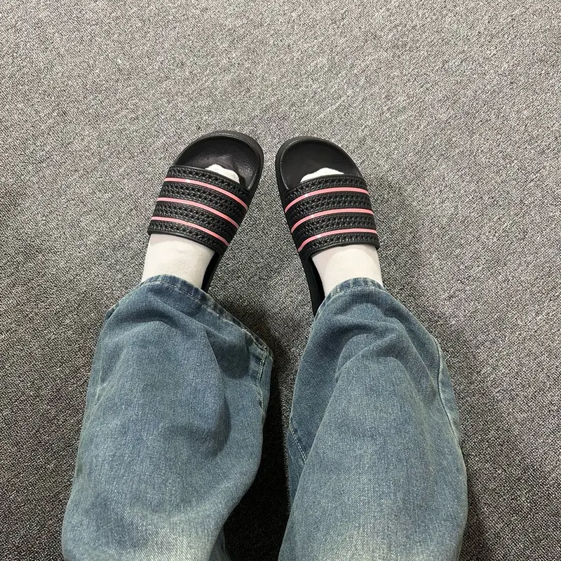 Dép ADL cao su đúc nam nữ nguyên khối cao 3cm bản 2024 Slipper DéP Đế Bằng 4