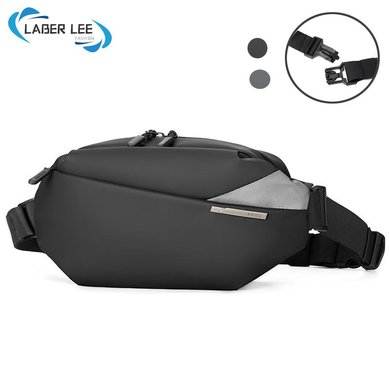 Túi Đeo Hông Nam LABER LEE Khóa Từ Tính Không Thấm Nước Đa Chức Năng Thích Hợp Cho Các Môn Thể Thao Ngoài Trời Túi Đeo Ngực Có Ngăn Đựng Ô
