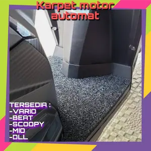 Karpet Motor Mie Bihun Beat Vario Scoopy Mio DLL - Bahan Premium PVC Coil Mat