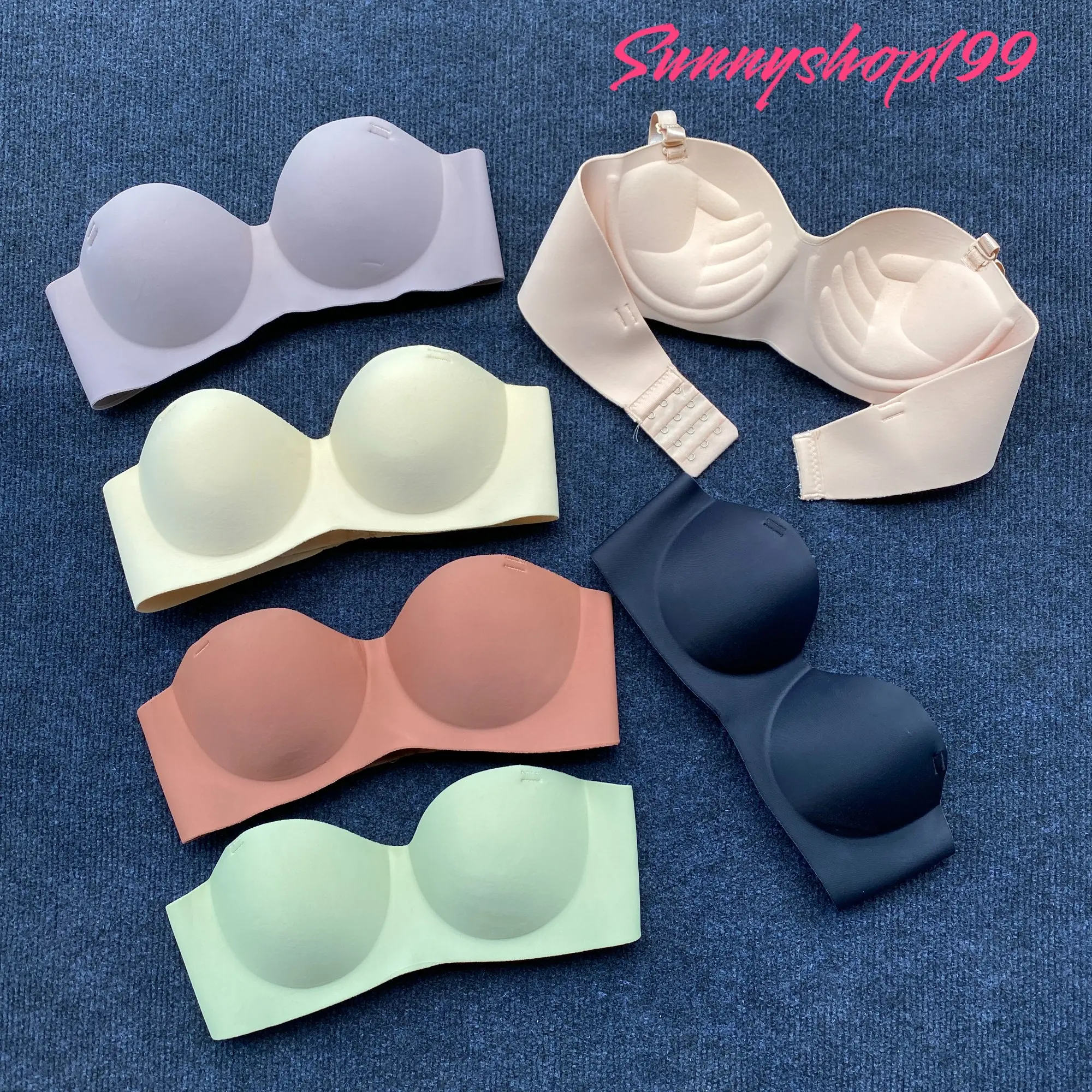 Combo 3 áo lót nữ cúp ngang , đệm bàn tay 3 phân không gọng mềm mịn ( Mã 202) Women Cup