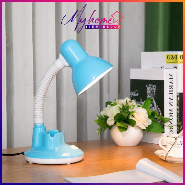 Đèn bàn học sinh kèm giá để bút và điện thoại MY HOME cao cấp bóng led chống cận DN028