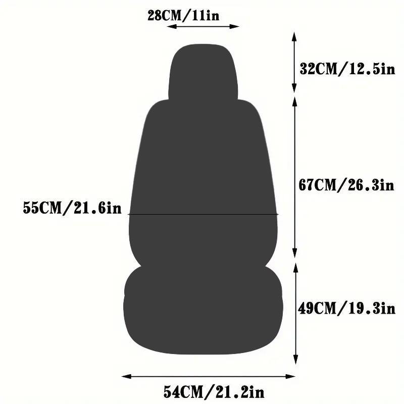 Product Introduction of Car Front Seat Cover, Solid Color Car Front Seat Cushion, Universal Car Seat Protector, Car Interior Accessories for Men & Women 1