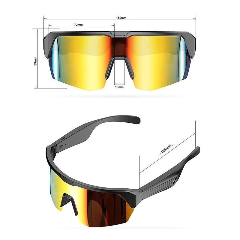 Smart Polarized Glasses Cycling Running Bluetooth Audio Call Remote Headset Sunglasses Sports Driving Music Earbuds Headphones - Image 2