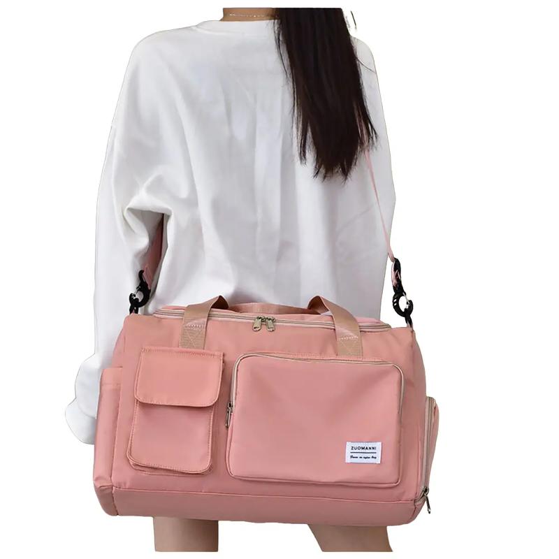 Túi du lịch nhiều ngăn Túi du lịch cao cấp chất liệu vải dù chống thấm có ngăn đựng giày dây đeo chắc chắn Duffel/Weekender Bag Foldable Bag Nhung Đeo Vai Nam