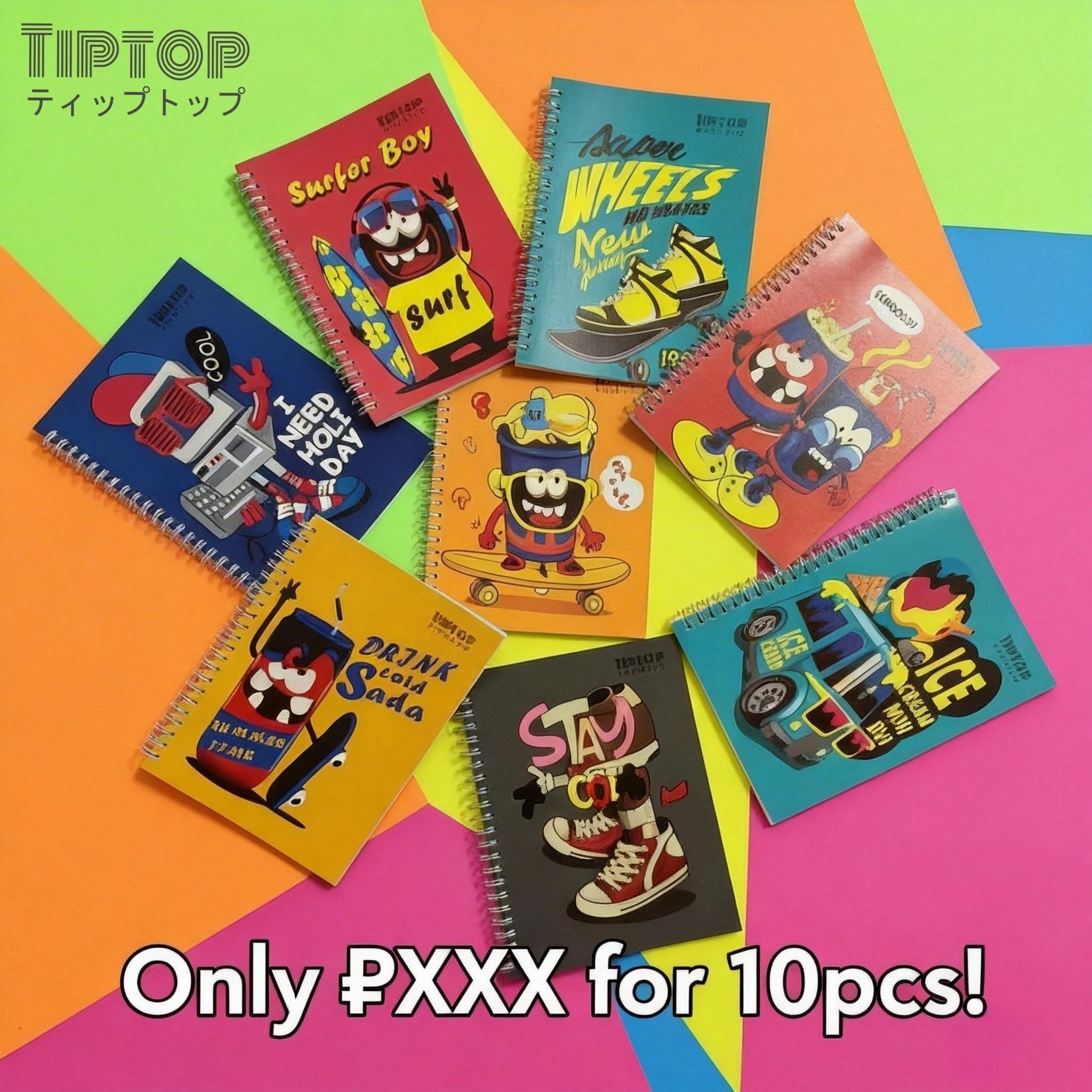 【TIPTOP】10PCS Kawaii Chibi Character Notebooks 80 Leaves | TIPTOP ...