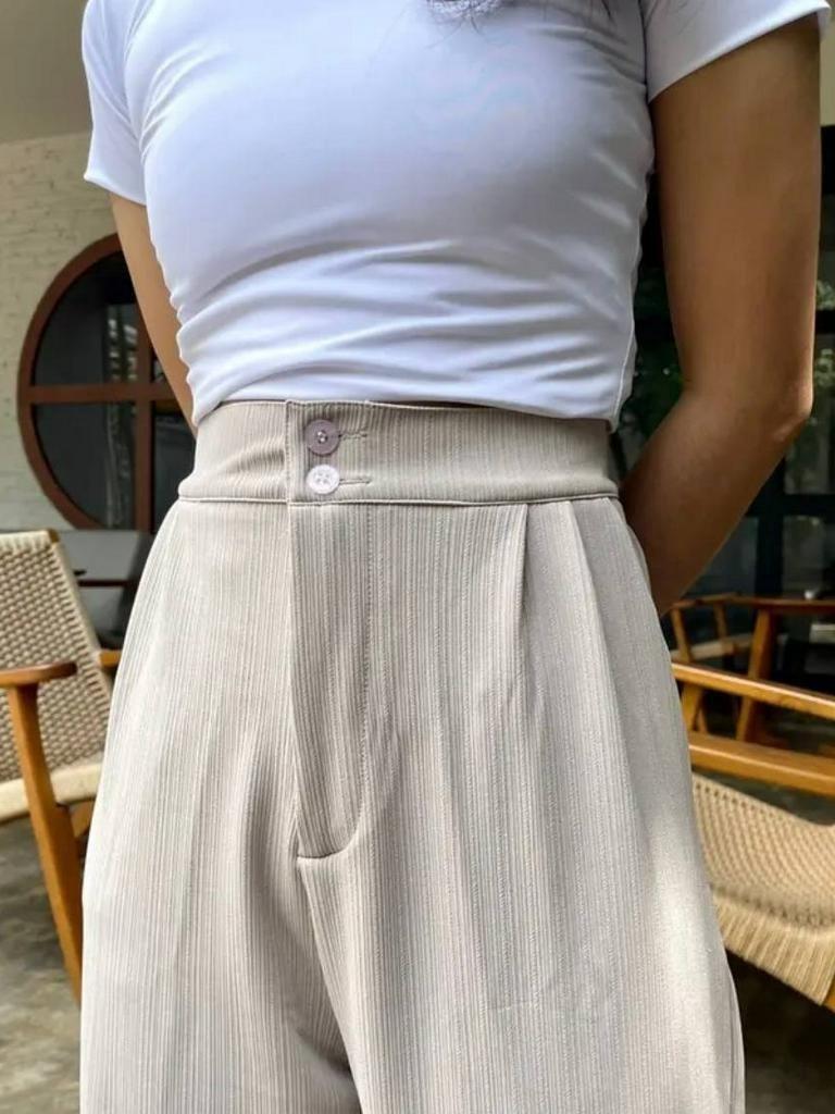 Diobee - Jennie Pants Knitt Premium Celana Panjang Kantor High Kancing Loose Standar Wanita Remaja Variasi Kulot Lembut Basic Formal Karet Tebal Diobee - Jennie Pants Knitt Premium Celana Panjang Kantor High Kancing Loose Standar Wanita Remaja Variasi Kulot Lembut Basic Formal Karet Tebal