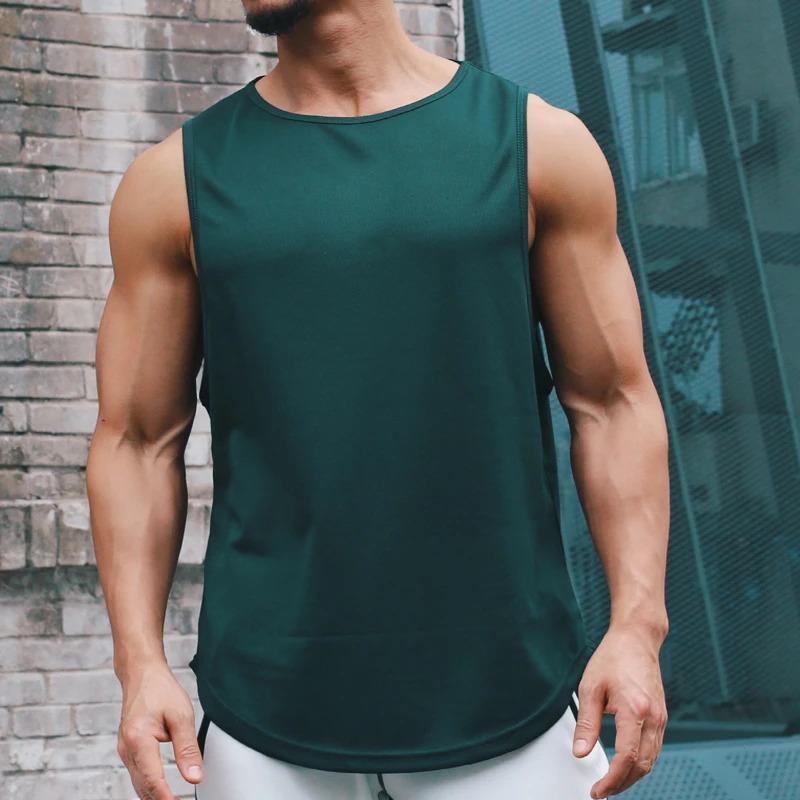 Product Introduction of Summer Gym Tank Top Men Mesh Clothing Quick Dry Bodybuilding Sleeveless T Shirt Fitness Singlets Basketball Sports Muscle Vest 7