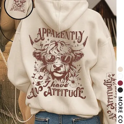 Hoodie Cow Pattern Sweater Cow Carhartt Hoodie TikTok Shop